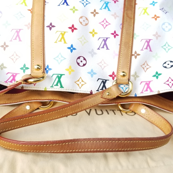 Louis Vuitton Aurelia GM Blanc Multicolor Oversized Jumbo Shopper Tote handbag - Picture 11 of 16